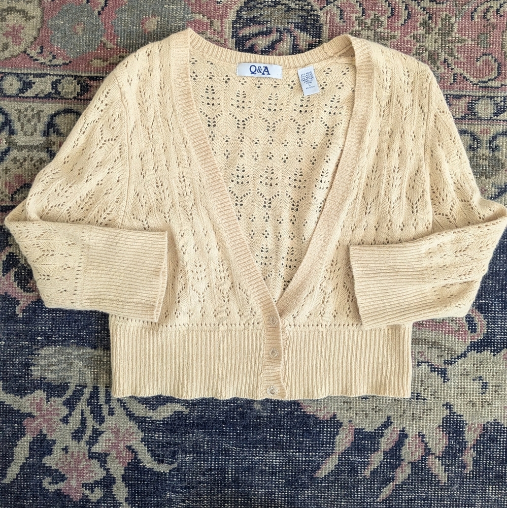 Y2K Cropped Knitted Cardigan